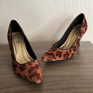 Gorgeous Faux Calf Hair Heels
